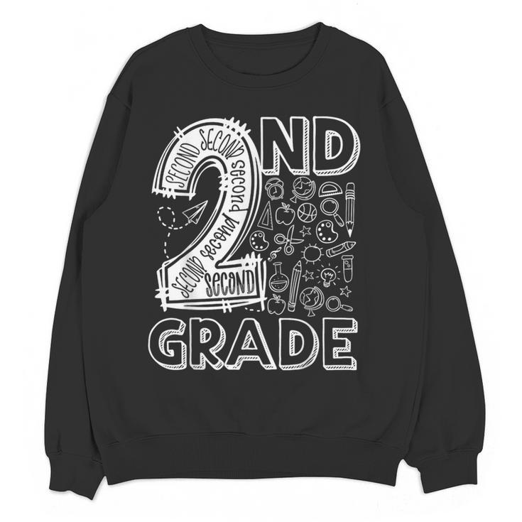 2nd Grade Typography Team 2nd Grade Teacher Back To School Women Crewneck Sweatshirt, novelty gifts, funny gifts 2nd Grade Typography Team 2nd Grade Teacher Back To School Women Crewneck Sweatshirt, novelty gifts, funny gifts