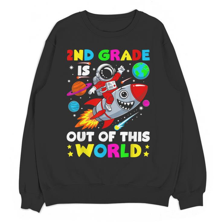 2nd Grade Is Out Of This World Space Rocket Planets Teacher Women Crewneck Sweatshirt, novelty gifts, funny gifts 2nd Grade Is Out Of This World Space Rocket Planets Teacher Women Crewneck Sweatshirt, novelty gifts, funny gifts