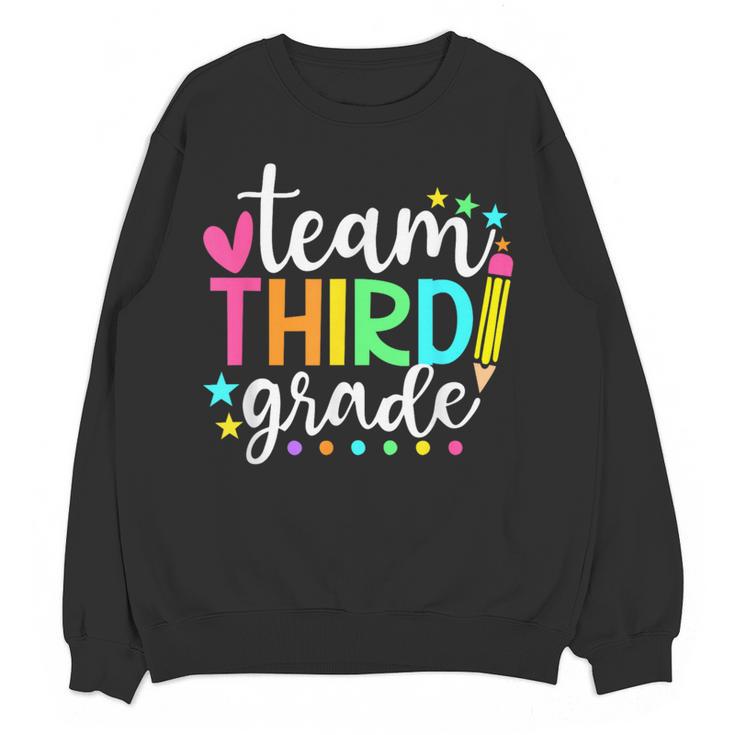 3rd Grade Team Pencil Teacher Student Back To School Girls Women Crewneck Sweatshirt, novelty gifts, funny gifts 3rd Grade Team Pencil Teacher Student Back To School Girls Women Crewneck Sweatshirt, novelty gifts, funny gifts