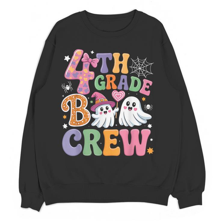 4th Grade Boo Crew Fourth Grade Teacher Kids Happy Halloween Women Crewneck Sweatshirt, novelty gifts, funny gifts 4th Grade Boo Crew Fourth Grade Teacher Kids Happy Halloween Women Crewneck Sweatshirt, novelty gifts, funny gifts