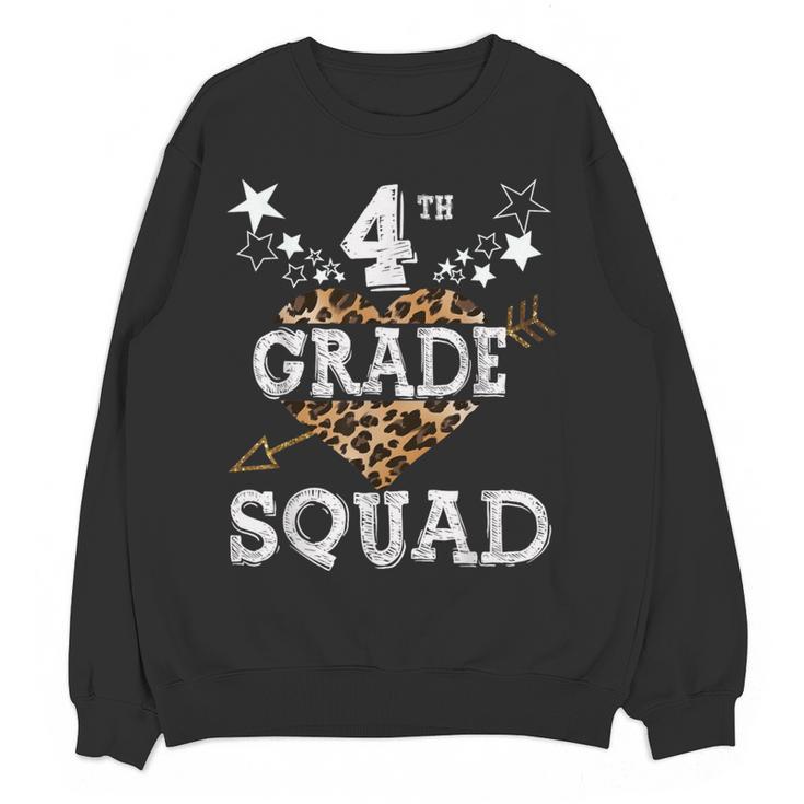 4th Grade Squad Star Team Leopard Teacher Crew Student Men Women Girls Kids Women Crewneck Sweatshirt, novelty gifts, funny gifts 4th Grade Squad Star Team Leopard Teacher Crew Student Men Women Girls Kids Women Crewneck Sweatshirt, novelty gifts, funny gifts