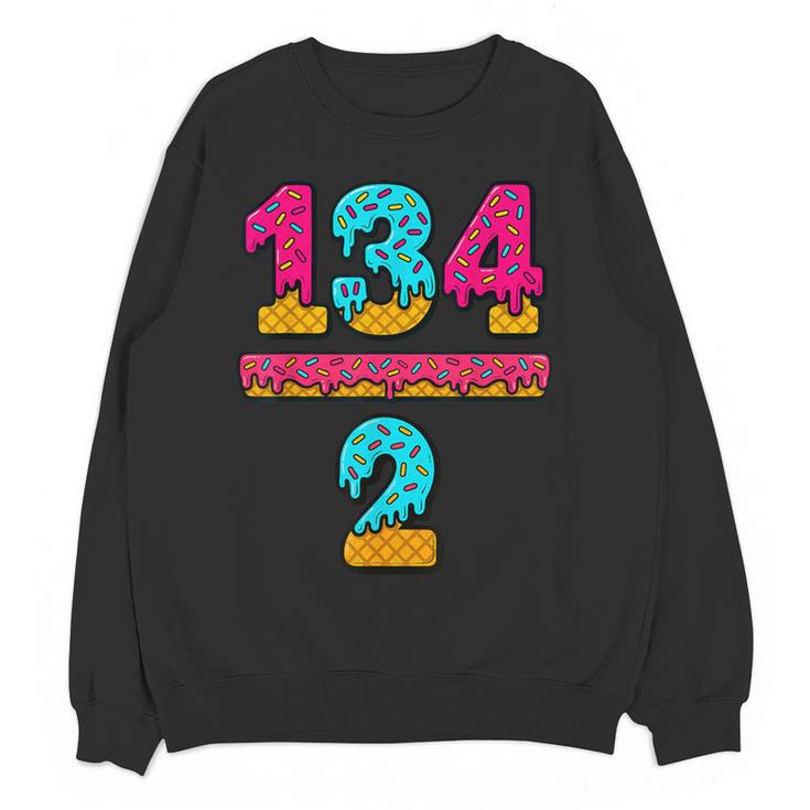 67 Ice Cream Drip Meme Division Math Teacher Gen Alpha Slang Women Crewneck Sweatshirt, novelty gifts, funny gifts