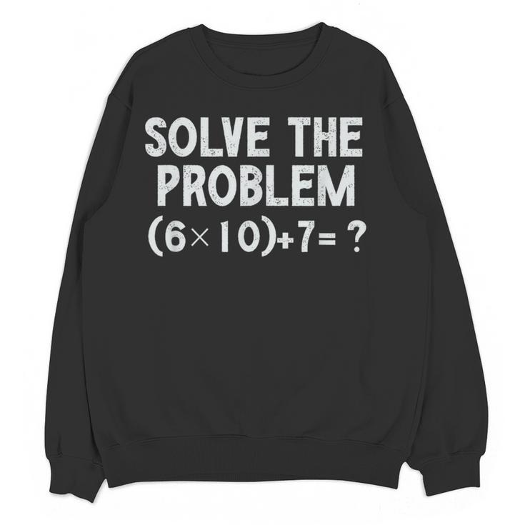 67 Meme PEMDAS Elementary Math Teacher Brainrot Joke Women Crewneck Sweatshirt, novelty gifts, funny gifts