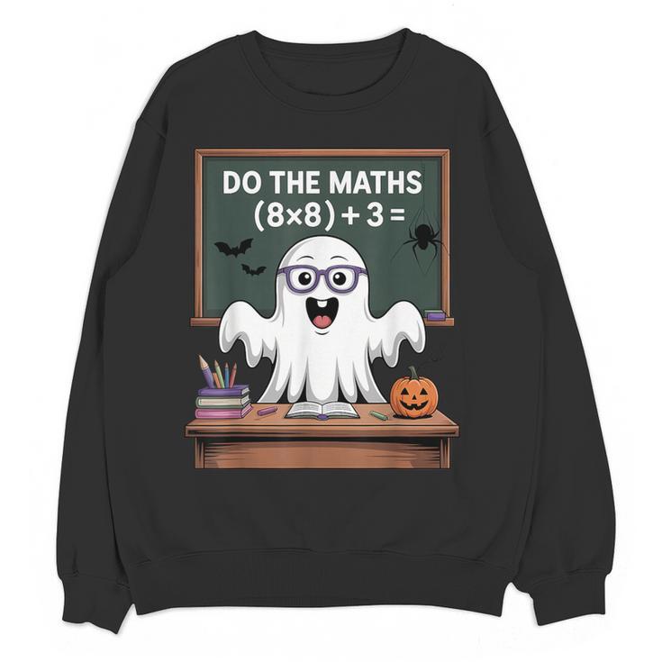 67 Teacher Halloween Ghost Six Seven Meme Do The Maths Women Crewneck Sweatshirt, novelty gifts, funny gifts