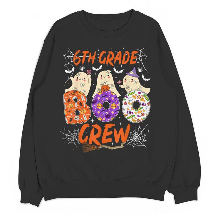 6th Grade Boo Crew Sixth Grade Halloween Teacher Kid Women Crewneck Sweatshirt, novelty gifts, funny gifts 6th Grade Boo Crew Sixth Grade Halloween Teacher Kid Women Crewneck Sweatshirt, novelty gifts, funny gifts