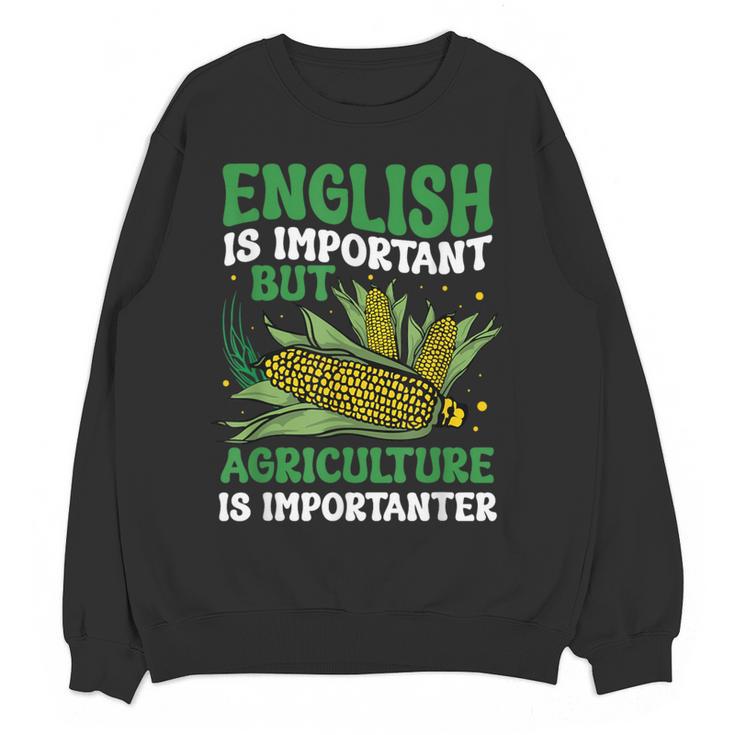 AG Teacher English Is Important But Agriculture Teacher Women Crewneck Sweatshirt, novelty gifts, funny gifts AG Teacher English Is Important But Agriculture Teacher Women Crewneck Sweatshirt, novelty gifts, funny gifts
