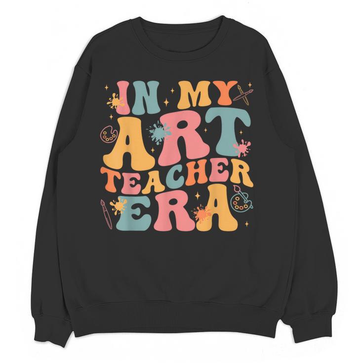 In My Art Teacher Era Artists First Day Of School Women Women Crewneck Sweatshirt, novelty gifts, funny gifts