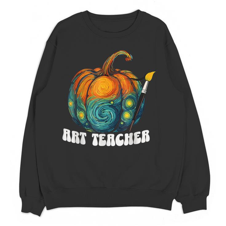 Art Teacher Pumpkin Halloween Night Men Women Women Crewneck Sweatshirt, novelty gifts, funny gifts Art Teacher Pumpkin Halloween Night Men Women Women Crewneck Sweatshirt, novelty gifts, funny gifts