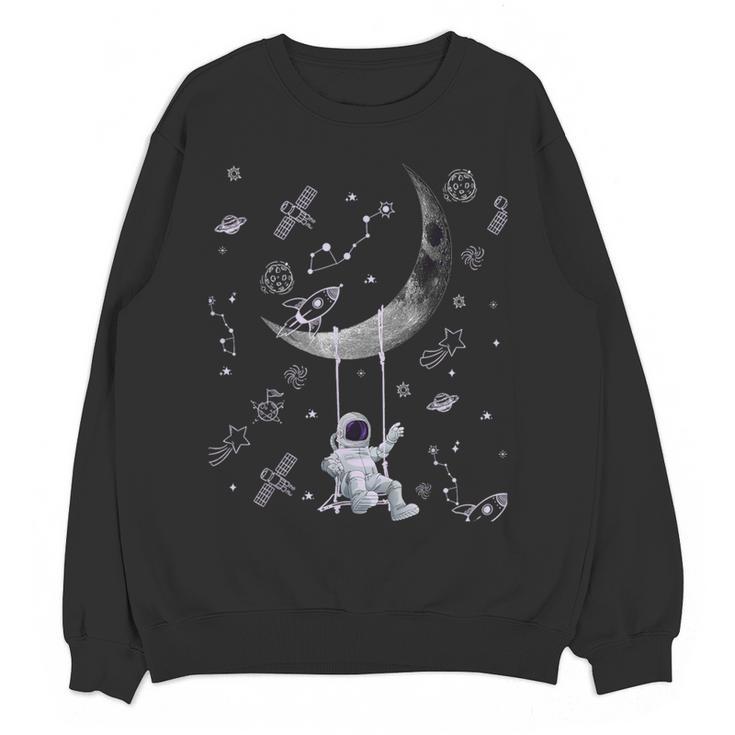 Astronaut Purple Moon Swing NASA Space Science Teacher Women Crewneck Sweatshirt, novelty gifts, funny gifts Astronaut Purple Moon Swing NASA Space Science Teacher Women Crewneck Sweatshirt, novelty gifts, funny gifts