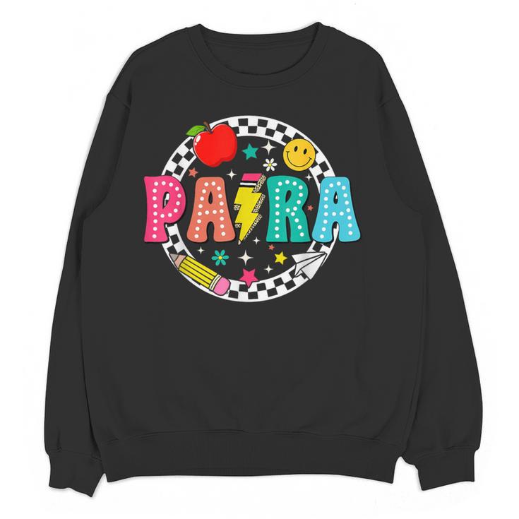 Back To School Para For Men Women Teacher Women Crewneck Sweatshirt, novelty gifts, funny gifts Back To School Para For Men Women Teacher Women Crewneck Sweatshirt, novelty gifts, funny gifts