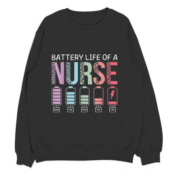 Battery Life Of A Nurse School Teacher Appreciation Women Crewneck Sweatshirt, novelty gifts, funny gifts Battery Life Of A Nurse School Teacher Appreciation Women Crewneck Sweatshirt, novelty gifts, funny gifts