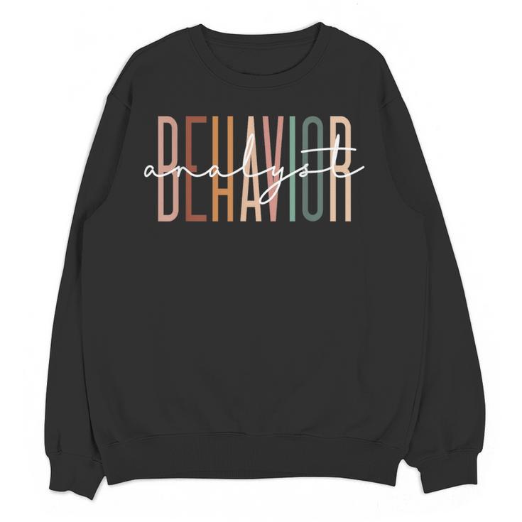 Behavior Analyst Teacher Squad Technician Therapist Analysis Women Crewneck Sweatshirt, novelty gifts, funny gifts Behavior Analyst Teacher Squad Technician Therapist Analysis Women Crewneck Sweatshirt, novelty gifts, funny gifts