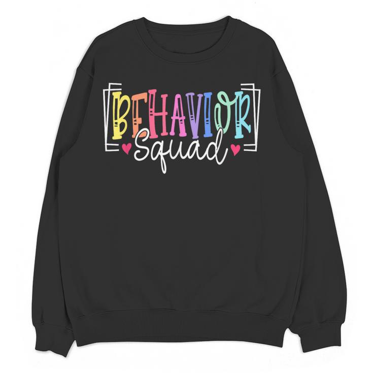 Behavior Squad Therapy Therapists Teachers Behavior Team Women Crewneck Sweatshirt, novelty gifts, funny gifts Behavior Squad Therapy Therapists Teachers Behavior Team Women Crewneck Sweatshirt, novelty gifts, funny gifts