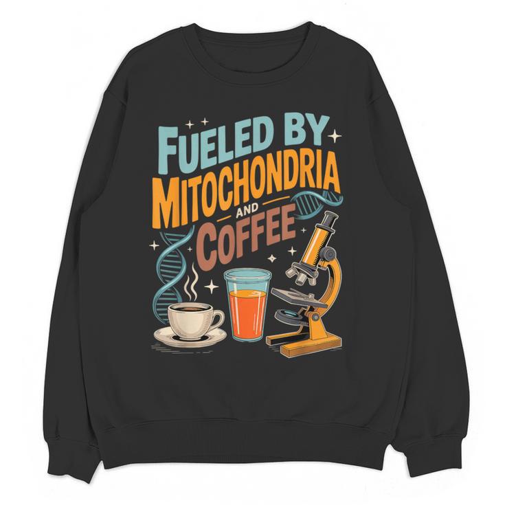 Biology Teacher Science Fueled By Mitochondria Coffee Women Crewneck Sweatshirt, novelty gifts, funny gifts Biology Teacher Science Fueled By Mitochondria Coffee Women Crewneck Sweatshirt, novelty gifts, funny gifts