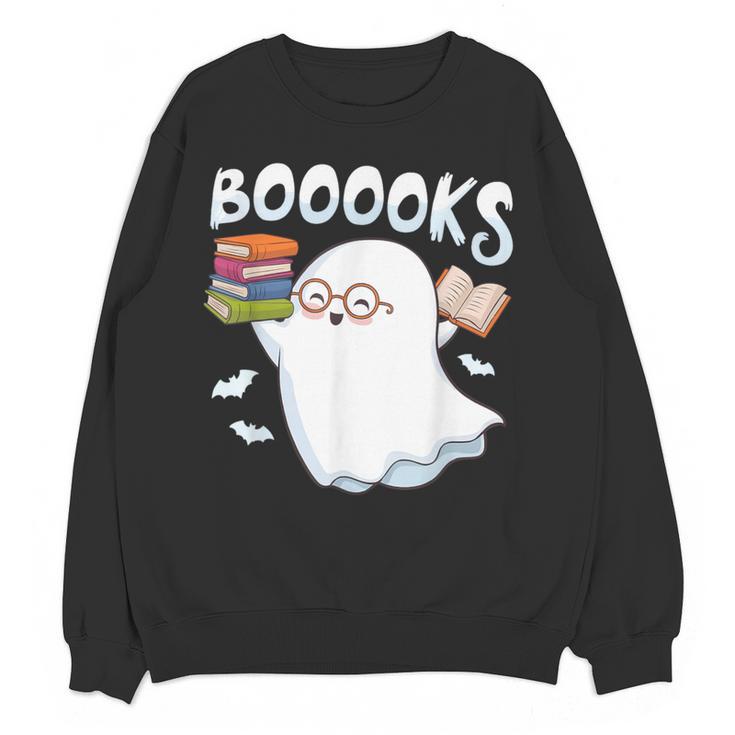 Books Halloween Librarian Teacher Reader Reading Book Lover Women Crewneck Sweatshirt, novelty gifts, funny gifts