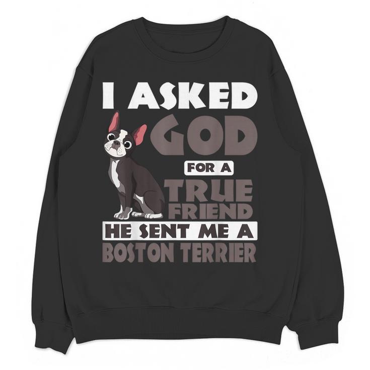 Boston Terrier American Gentleman Non-Sporting Dog Lover Women Crewneck Sweatshirt, novelty gifts, funny gifts