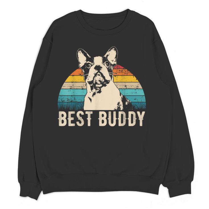 Boston Terrier Boston-Bulldog Women Crewneck Sweatshirt, novelty gifts, funny gifts