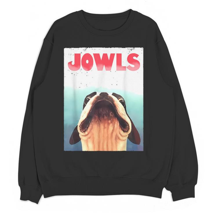 Boston Terriers Jowls Dog Mom Dog Dad Women Crewneck Sweatshirt, novelty gifts, funny gifts