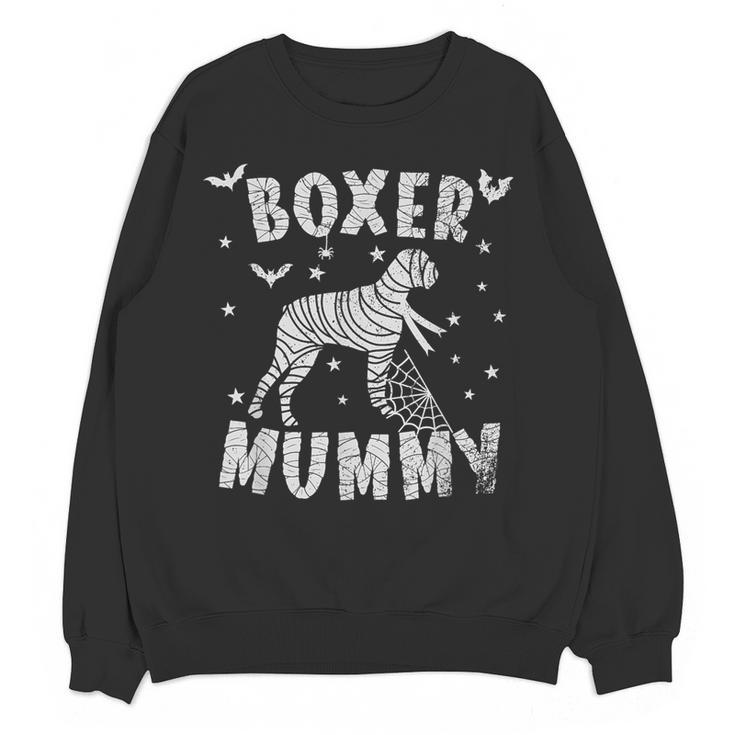 Boxer Dog Mama Halloween Women Crewneck Sweatshirt, novelty gifts, funny gifts