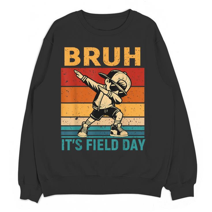 Bruh It's Field Day Teacher Happy Field Day Dabbing Boy Women Crewneck Sweatshirt, novelty gifts, funny gifts Bruh It's Field Day Teacher Happy Field Day Dabbing Boy Women Crewneck Sweatshirt, novelty gifts, funny gifts