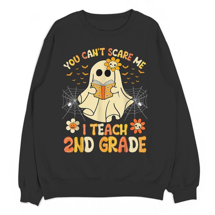You Can't Scare Me I Teach 2nd Grade Halloween Teacher Ghost Women Crewneck Sweatshirt, novelty gifts, funny gifts You Can't Scare Me I Teach 2nd Grade Halloween Teacher Ghost Women Crewneck Sweatshirt, novelty gifts, funny gifts