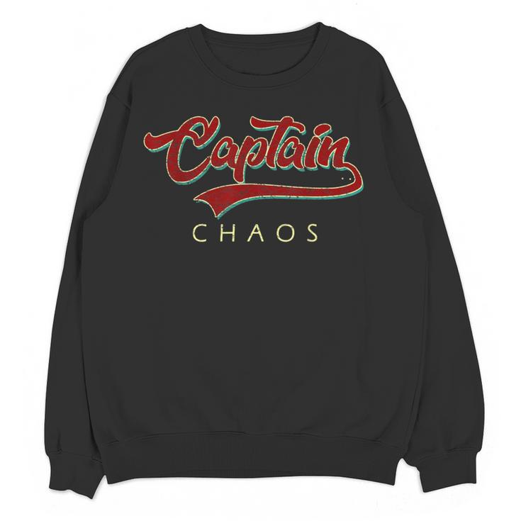 Captain Chaos Shirt For Parent Teacher Or Crazy Child Women Crewneck Sweatshirt, novelty gifts, funny gifts Captain Chaos Shirt For Parent Teacher Or Crazy Child Women Crewneck Sweatshirt, novelty gifts, funny gifts