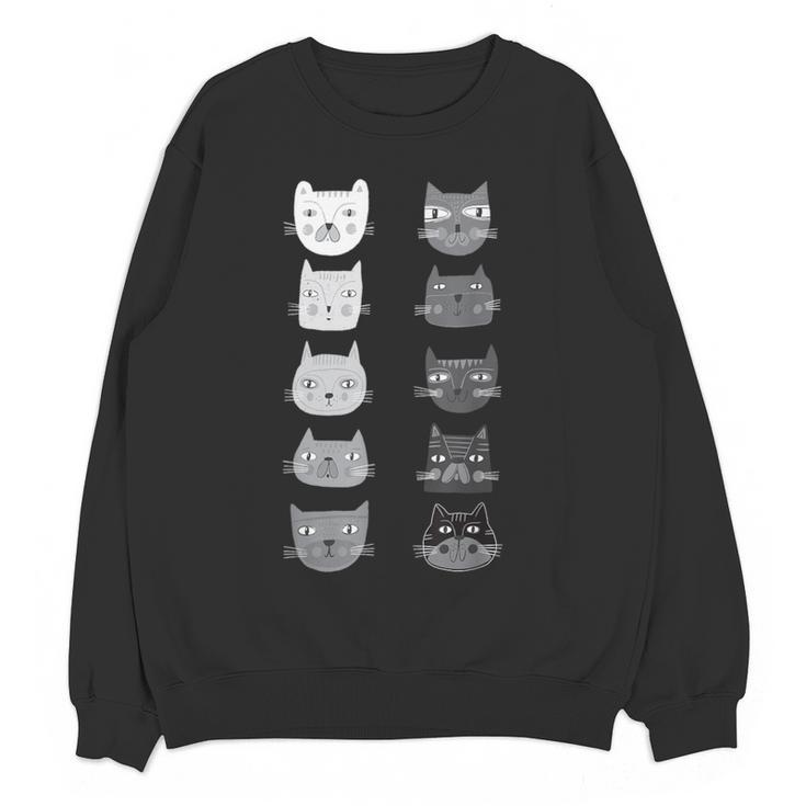 Cat Themed Artist Value Scale Educational Art Teacher Women Crewneck Sweatshirt, novelty gifts, funny gifts Cat Themed Artist Value Scale Educational Art Teacher Women Crewneck Sweatshirt, novelty gifts, funny gifts
