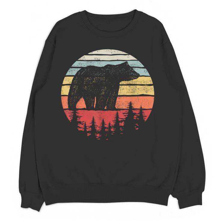 Catch Some Rays Vintage Retro Grizzly Bear Women Crewneck Sweatshirt, novelty gifts, funny gifts