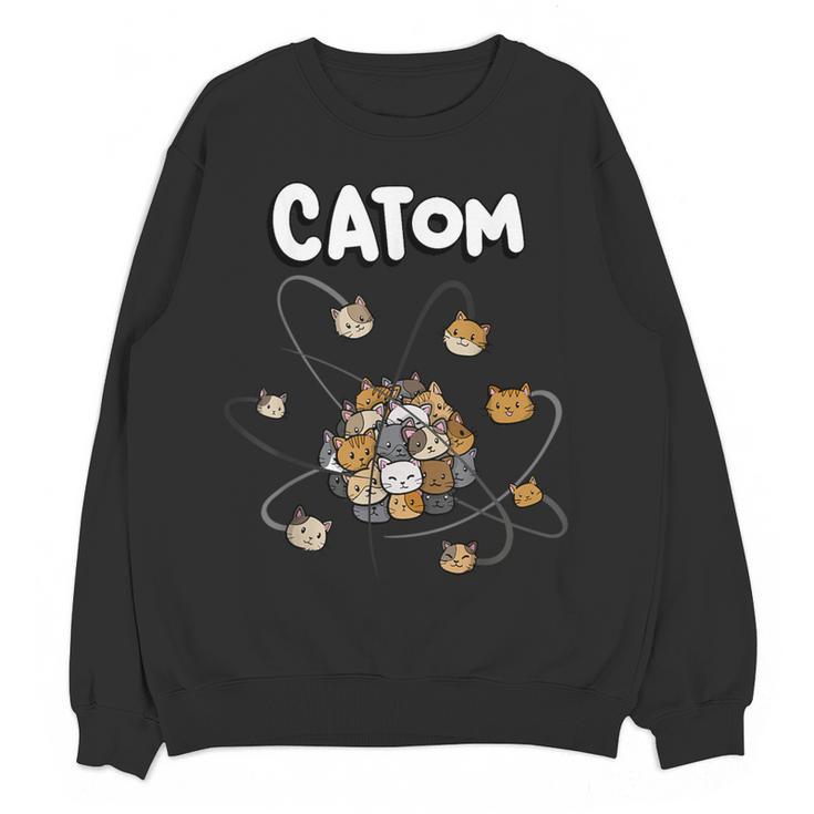 Catom Science Teacher Chemistry Lover Physics School Cat Women Crewneck Sweatshirt, novelty gifts, funny gifts Catom Science Teacher Chemistry Lover Physics School Cat Women Crewneck Sweatshirt, novelty gifts, funny gifts