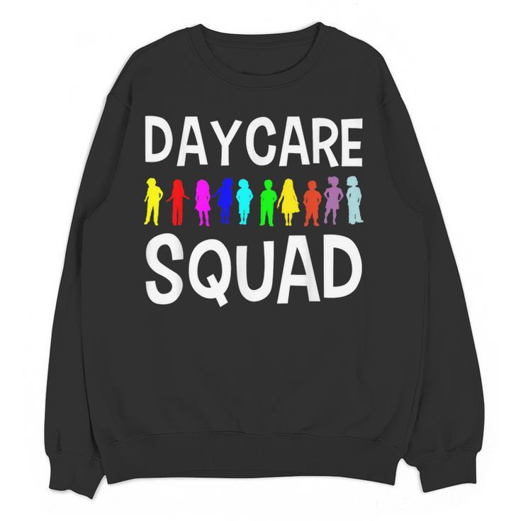 Childcare Daycare Squad Daycare Teacher Men Women Women Crewneck Sweatshirt, novelty gifts, funny gifts Childcare Daycare Squad Daycare Teacher Men Women Women Crewneck Sweatshirt, novelty gifts, funny gifts