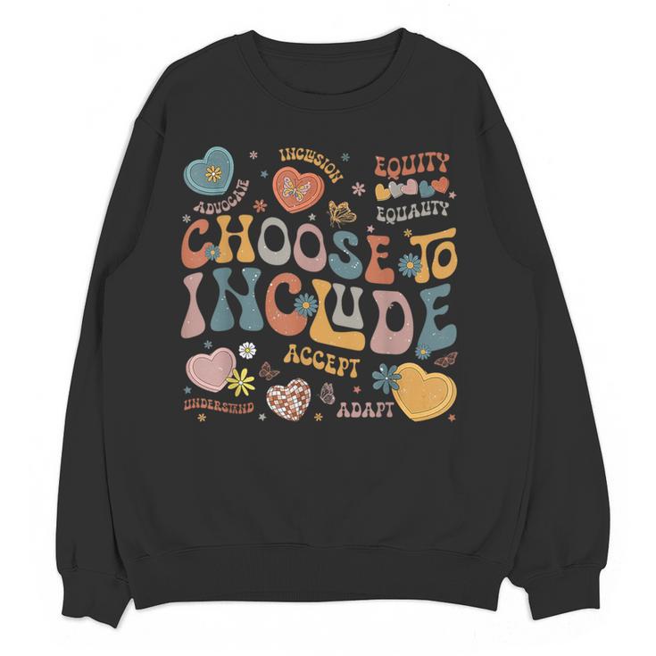 Choose To Include Inclusion Matters Autism Awareness Teacher Men Women Girls Kids Women Crewneck Sweatshirt, novelty gifts, funny gifts Choose To Include Inclusion Matters Autism Awareness Teacher Men Women Girls Kids Women Crewneck Sweatshirt, novelty gifts, funny gifts