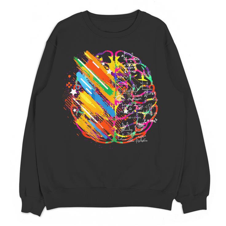 Colorful Brain Art Teacher Artist Painter Student Women Crewneck Sweatshirt, novelty gifts, funny gifts Colorful Brain Art Teacher Artist Painter Student Women Crewneck Sweatshirt, novelty gifts, funny gifts