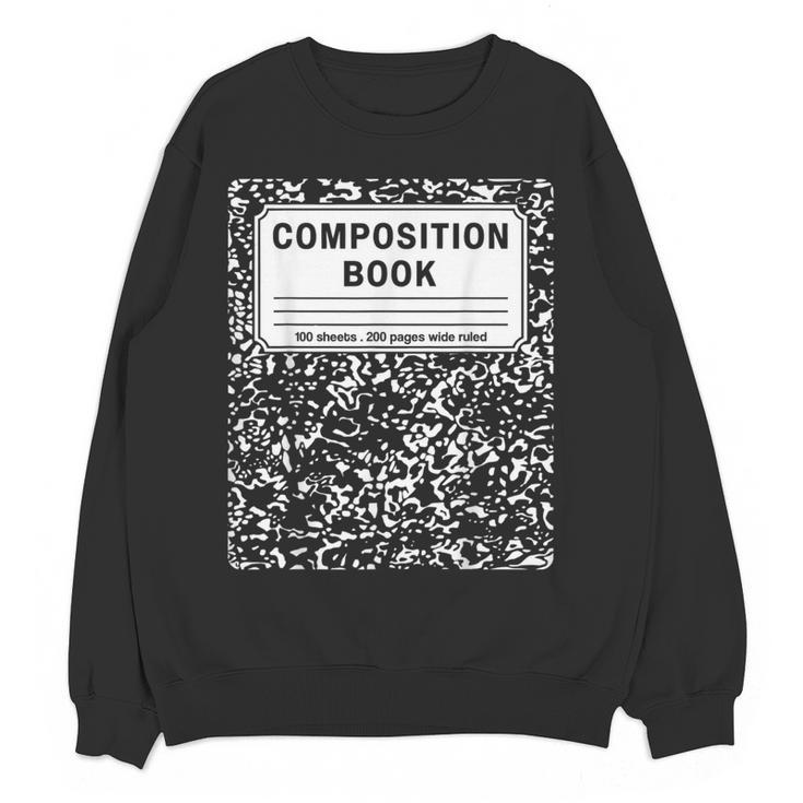 Composition Book Notebook Teachers Matching Group Halloween Women Crewneck Sweatshirt, novelty gifts, funny gifts Composition Book Notebook Teachers Matching Group Halloween Women Crewneck Sweatshirt, novelty gifts, funny gifts