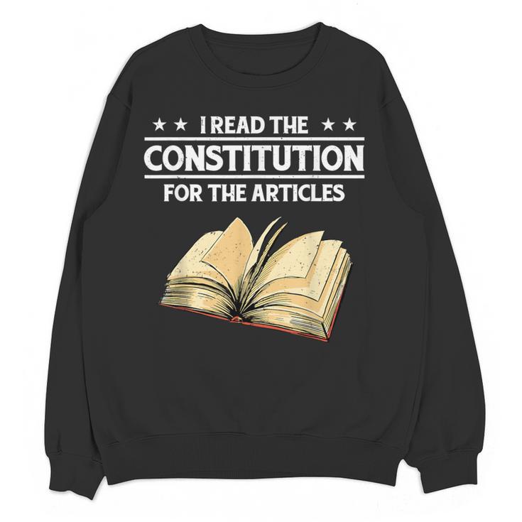 Cool History Teacher Read The Constitution For The Articles Women Crewneck Sweatshirt, novelty gifts, funny gifts Cool History Teacher Read The Constitution For The Articles Women Crewneck Sweatshirt, novelty gifts, funny gifts