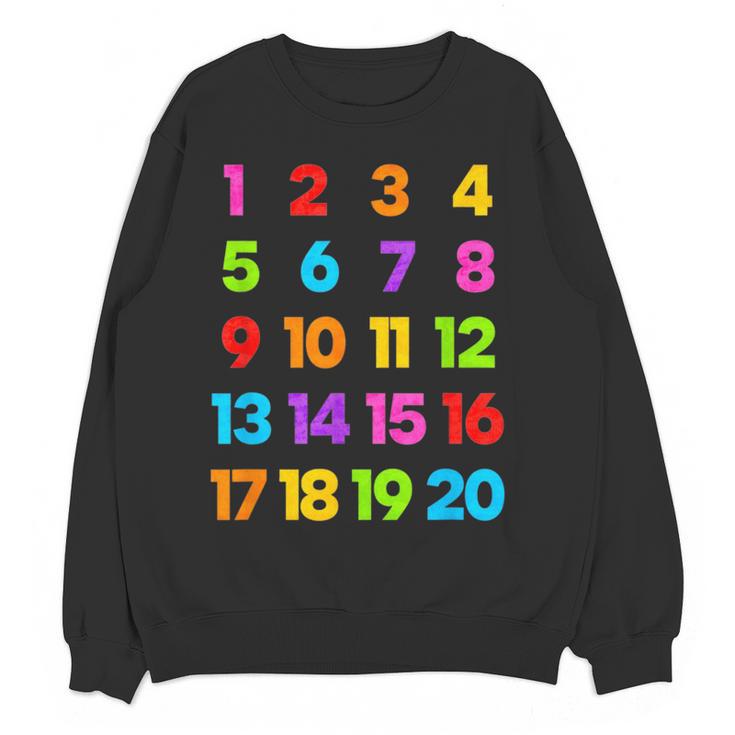 Counting 1-10 Learn To Count Number School Kids Teacher Women Crewneck Sweatshirt, novelty gifts, funny gifts Counting 1-10 Learn To Count Number School Kids Teacher Women Crewneck Sweatshirt, novelty gifts, funny gifts
