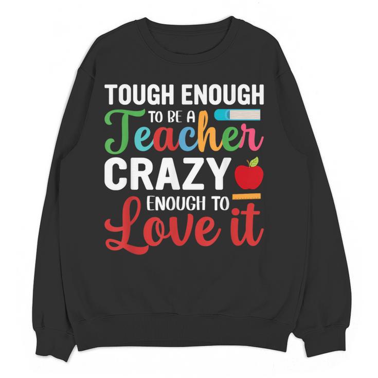 Crazy Teacher Men Women School Teachers Women Crewneck Sweatshirt, novelty gifts, funny gifts