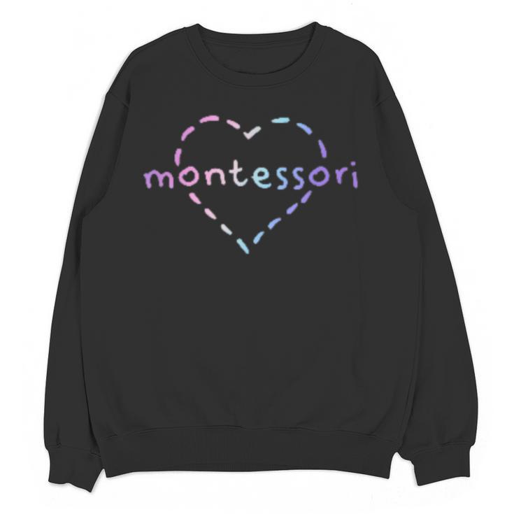 Cute Montessori For Teachers Kids & Moms Women Crewneck Sweatshirt, novelty gifts, funny gifts Cute Montessori For Teachers Kids & Moms Women Crewneck Sweatshirt, novelty gifts, funny gifts
