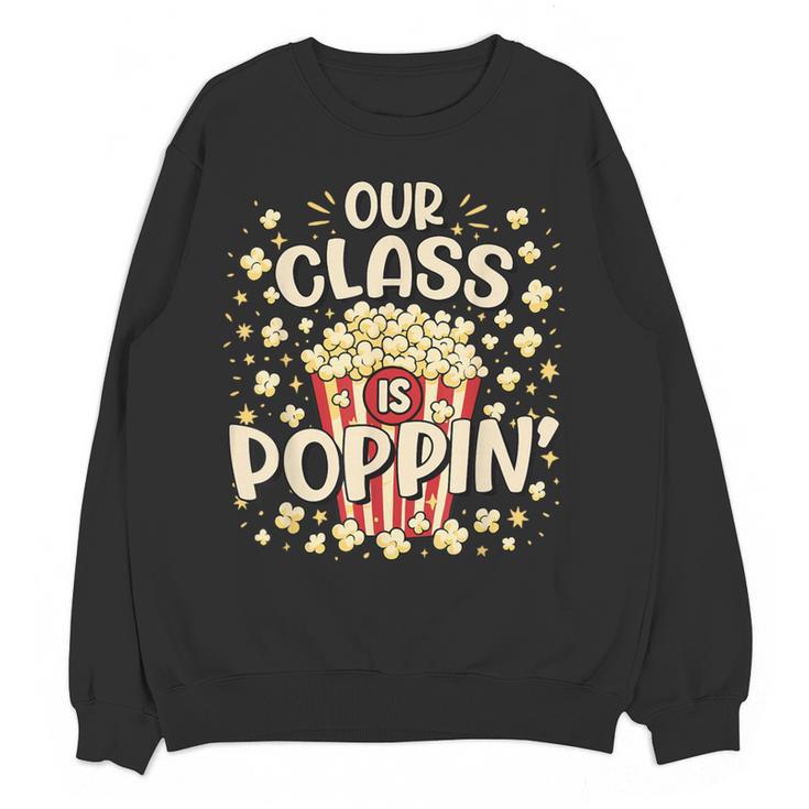 Cute Teacher Popcorn Day Women Crewneck Sweatshirt, novelty gifts, funny gifts Cute Teacher Popcorn Day Women Crewneck Sweatshirt, novelty gifts, funny gifts