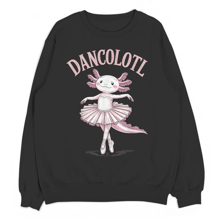 Dancolotl Ballerina Axolotl Ballet Dance Teacher Women Crewneck Sweatshirt, novelty gifts, funny gifts