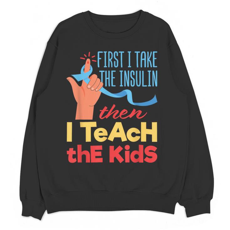 Diabetic Teacher Diabetes Awareness Insulin Blue Ribbon Women Crewneck Sweatshirt, novelty gifts, funny gifts Diabetic Teacher Diabetes Awareness Insulin Blue Ribbon Women Crewneck Sweatshirt, novelty gifts, funny gifts