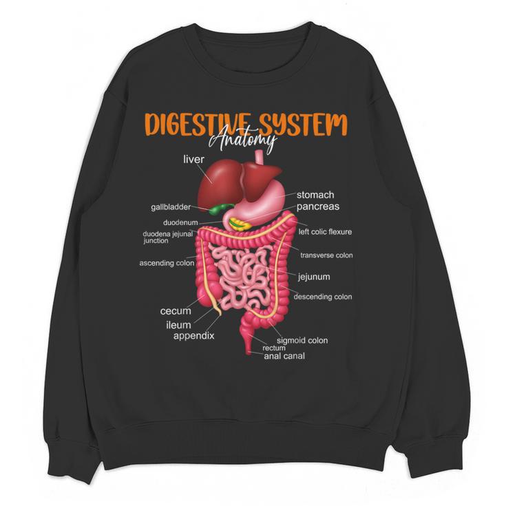 Digestive System Anatomy Anatomical Biology Teacher Women Crewneck Sweatshirt, novelty gifts, funny gifts