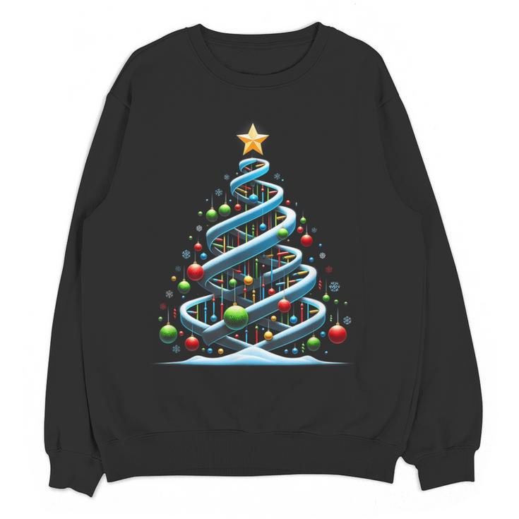 DNA Helix Christmas Tree Scientist Biology Science Teacher Women Crewneck Sweatshirt, novelty gifts, funny gifts DNA Helix Christmas Tree Scientist Biology Science Teacher Women Crewneck Sweatshirt, novelty gifts, funny gifts