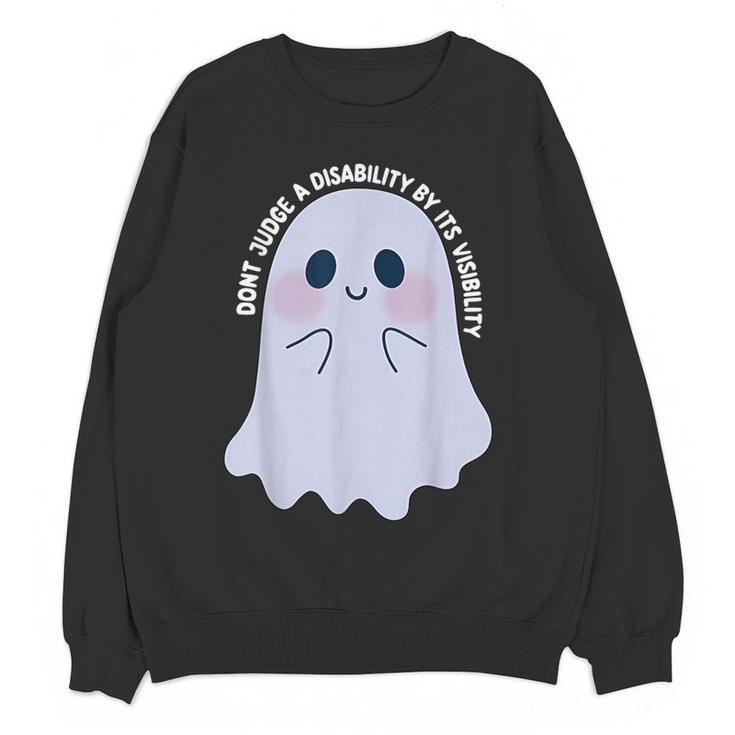 Dont Judge a Disability By Its Visibility Teacher Women Crewneck Sweatshirt, novelty gifts, funny gifts Dont Judge a Disability By Its Visibility Teacher Women Crewneck Sweatshirt, novelty gifts, funny gifts