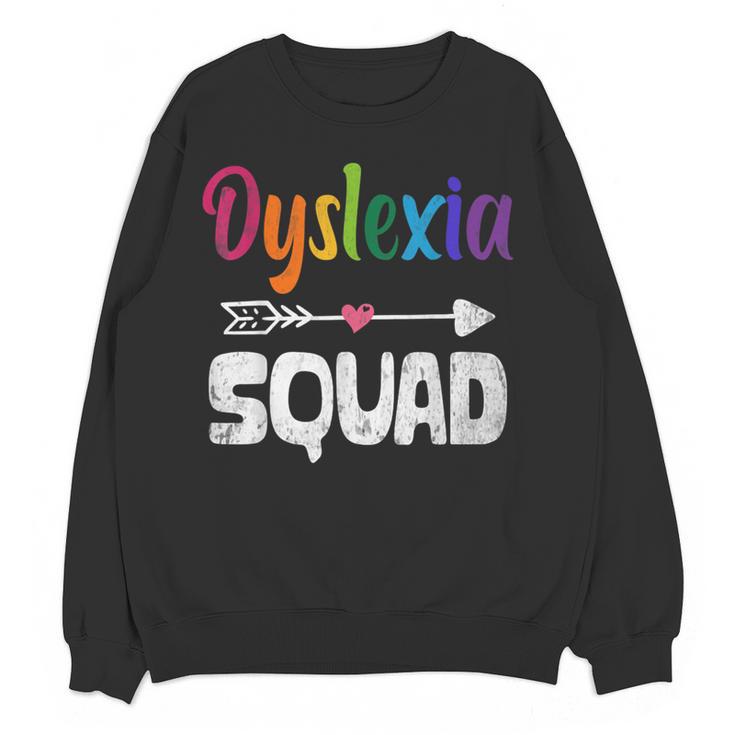 Dyslexia Awareness Month Dyslexia Teacher Therapist Women Crewneck Sweatshirt, novelty gifts, funny gifts
