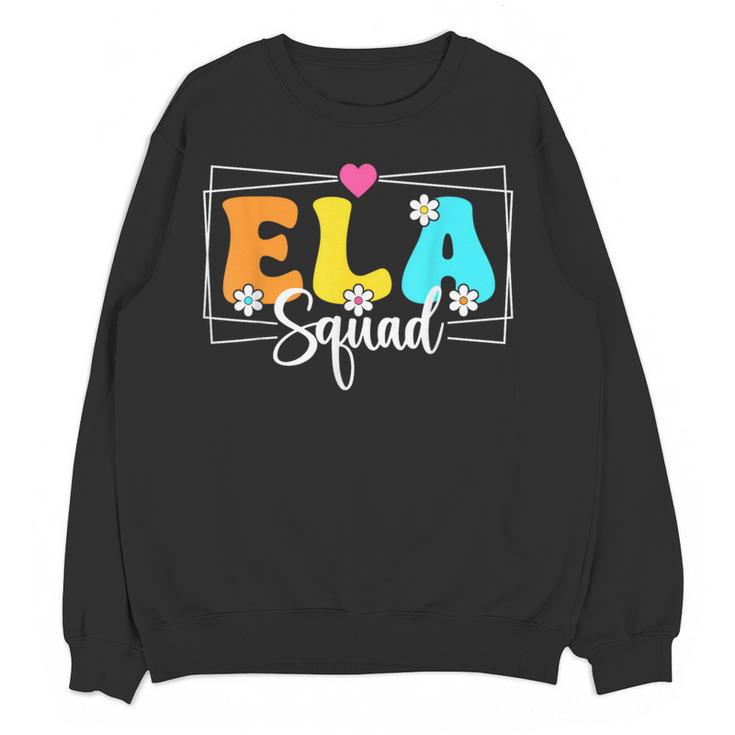 ELA Squad Teacher Back To School English Language Arts Women Crewneck Sweatshirt, novelty gifts, funny gifts