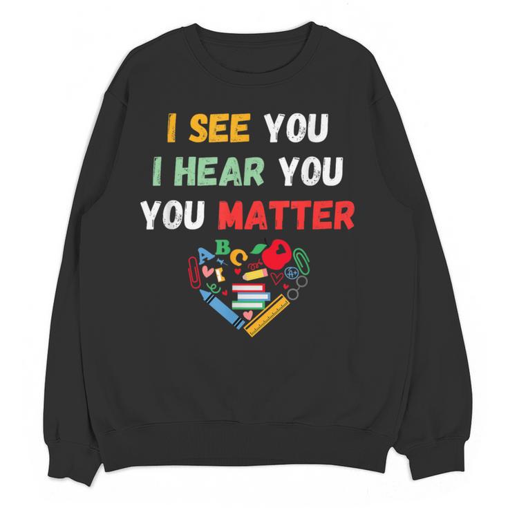 Emotional Intelligence Quote For School Counselor Teacher Women Crewneck Sweatshirt, novelty gifts, funny gifts