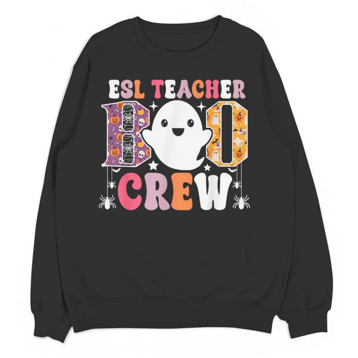 ESL Teacher Boo Crew Halloween Costume Women Crewneck Sweatshirt, novelty gifts, funny gifts ESL Teacher Boo Crew Halloween Costume Women Crewneck Sweatshirt, novelty gifts, funny gifts