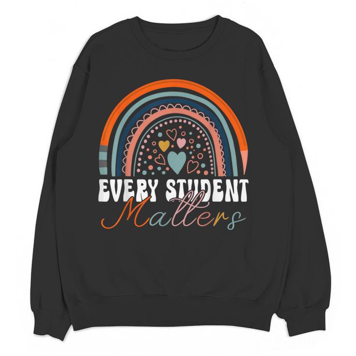Every Student Matters Paraprofessional Support Teacher Women Crewneck Sweatshirt, novelty gifts, funny gifts
