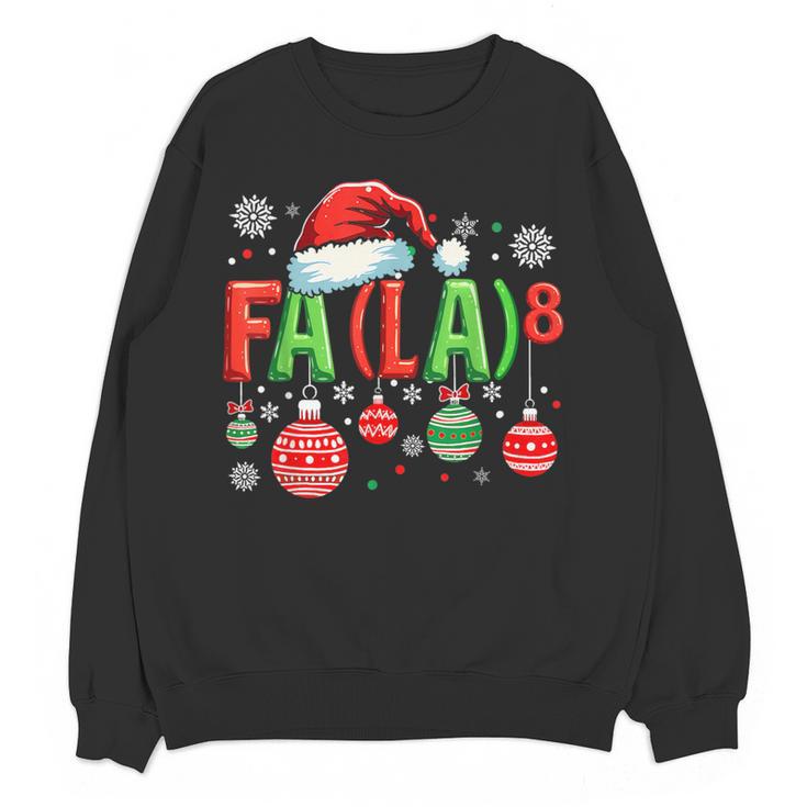 FA LA 8 Christmas Santa FA La Math Teacher Student Women Crewneck Sweatshirt, novelty gifts, funny gifts FA LA 8 Christmas Santa FA La Math Teacher Student Women Crewneck Sweatshirt, novelty gifts, funny gifts