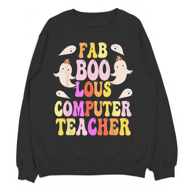 Faboolous COMPUTER TEACHER Costume This Is My Spooky Mom Dad Women Crewneck Sweatshirt, novelty gifts, funny gifts Faboolous COMPUTER TEACHER Costume This Is My Spooky Mom Dad Women Crewneck Sweatshirt, novelty gifts, funny gifts